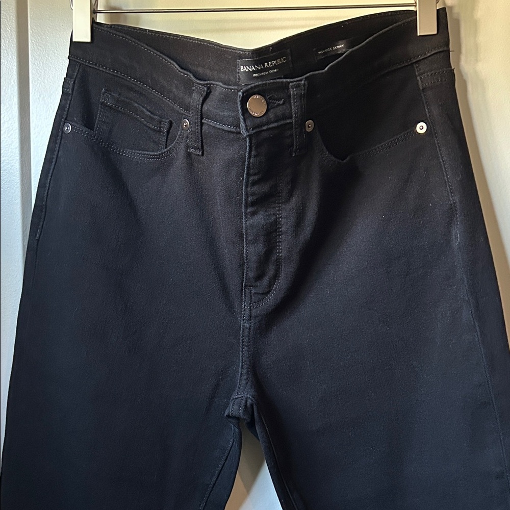 Banana Republic Women's High Rise Black Jeans
